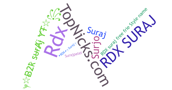 Smeknamn för RDXSURAJ