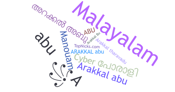 Smeknamn för ArakkalAbu