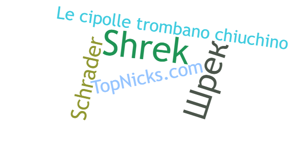 Smeknamn för Shrek